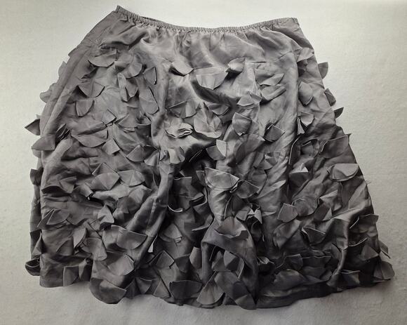 Garnet Hill Dresses & Skirts - Garnet Hill Silk Textured Skirt Size 14